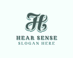 Retro Upscale Lifestyle Letter H logo design