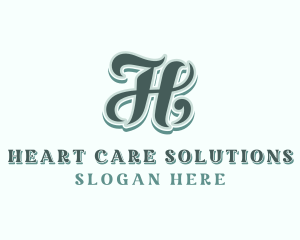 Retro Upscale Lifestyle Letter H logo design