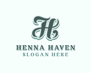 Retro Upscale Lifestyle Letter H logo design