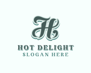 Retro Upscale Lifestyle Letter H logo design