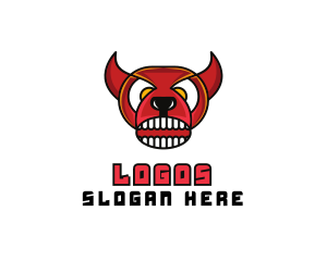 Horns - Angry Bull Gaming logo design