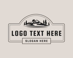 Mountain Travel Landscape Logo