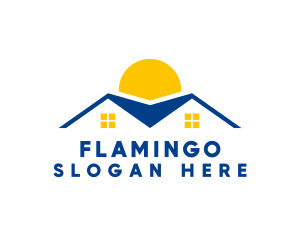 Residential Roofing Structure Logo