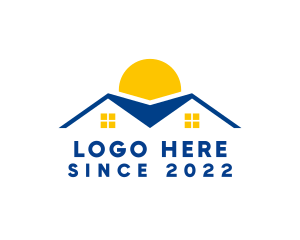 Village - Residential Roofing Structure logo design