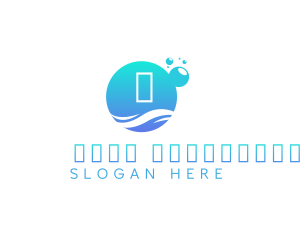 Ocean - Bubble Wash Cleaning logo design