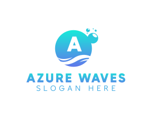 Lagoon - Bubble Wash Cleaning logo design