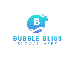 Bubble Wash Cleaning logo design