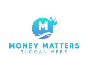 Water Supply - Bubble Wash Cleaning logo design