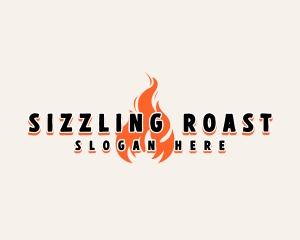Roast - Roast Fire Flame logo design