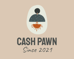 Pawn - Boho Earring Jewelry logo design