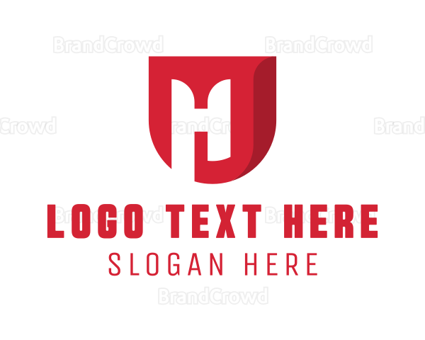 Corporate Shield Letter H Logo