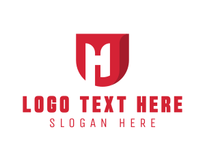 Corporate Shield Letter H logo design