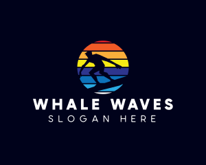 Surfing Board Sport logo design