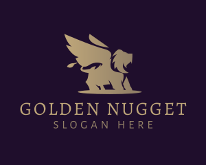 Golden Lion Griffin logo design