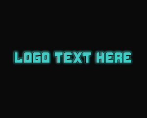 Text - Techy Blue Text logo design