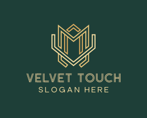 Modern Geometric Art Deco logo design