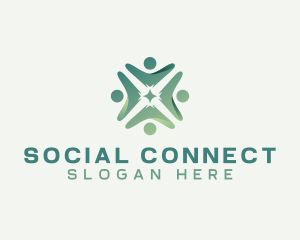 People Community Organization logo design