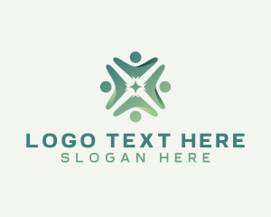 People - People Community Organization logo design