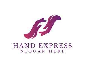 Sign Language - Manicure Hand Letter Z logo design