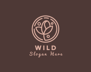 Cappuccino - Coffee Bean Plant Leaf logo design