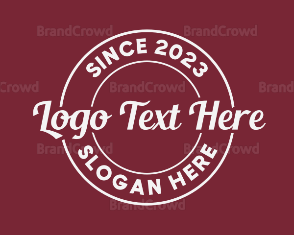 Round Script Style Logo