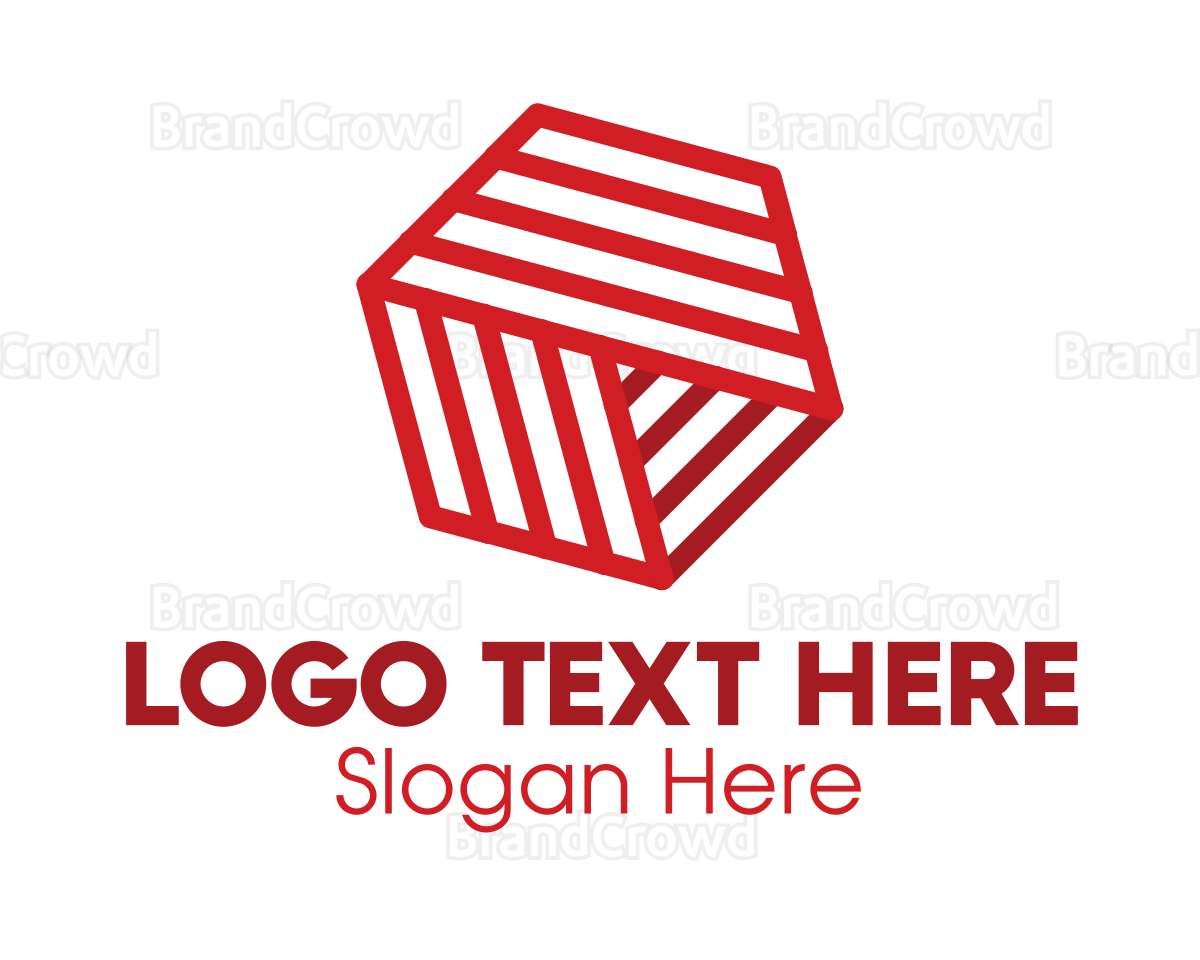 Generic Red Hexagon Company Logo