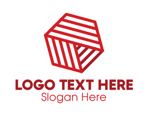 Red And White - Generic Red Hexagon Company logo design