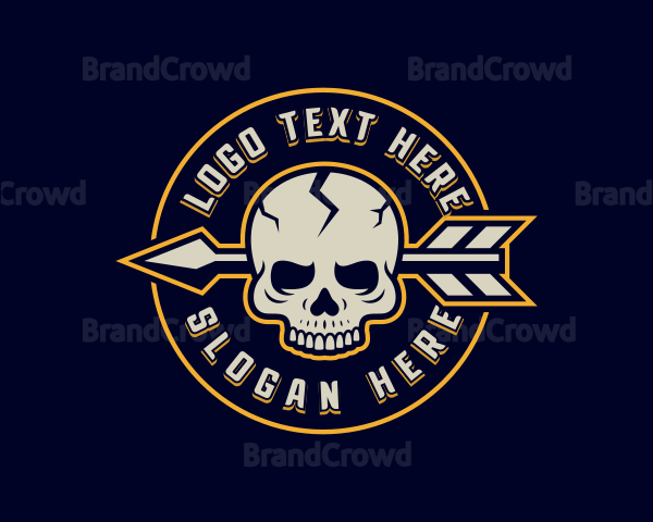 Skull Arrow Hunter Logo