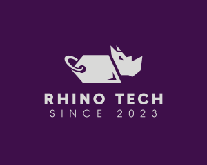 Rhino Price Tag logo design