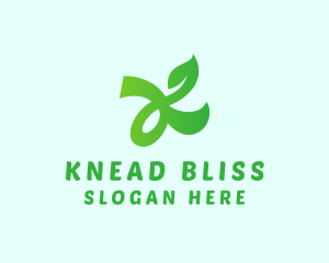 Herbal Tea Letter K logo design