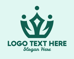 Simple - Green Simple Tiara logo design