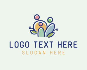 Multicolor - Colorful Family People logo design