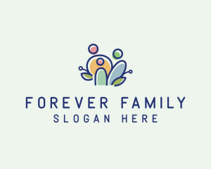 Adoption - Colorful Family People logo design