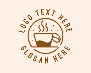 Coffee Shop - Circle Coffee Bean Cafe logo design