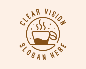 Circle Coffee Bean Cafe logo design
