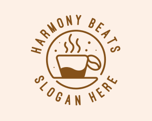 Cappuccino - Circle Coffee Bean Cafe logo design