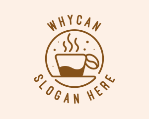 Macchiato - Circle Coffee Bean Cafe logo design