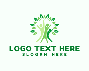 Holistic - Wellness Human Tree logo design