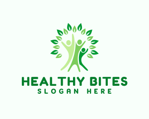 Wellness Human Tree logo design