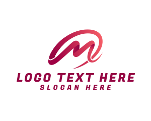 Creative Marketing Startup Letter M logo design