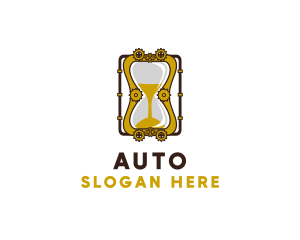 Antique - Steampunk Sand Hourglass logo design