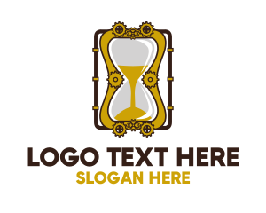 Minute - Steampunk Hourglass logo design