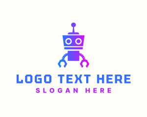 Robotics - Toy Robot Technology logo design