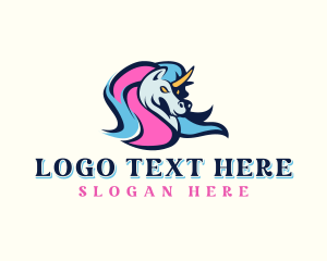 Video Game - Unicorn Gaming Streamer logo design