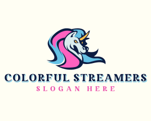 Unicorn Gaming Streamer logo design