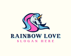 Lesbian - Unicorn Gaming Streamer logo design