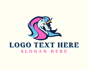 Lgbt - Unicorn Gaming Streamer logo design