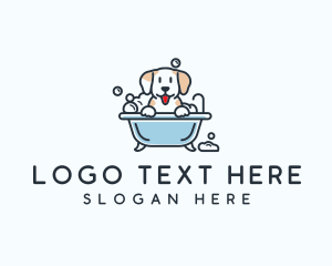 Hound - Dog Bubble Bath logo design
