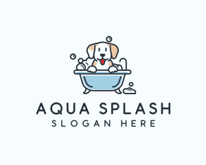 Dog Bubble Bath  logo design