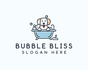 Dog Bubble Bath  logo design